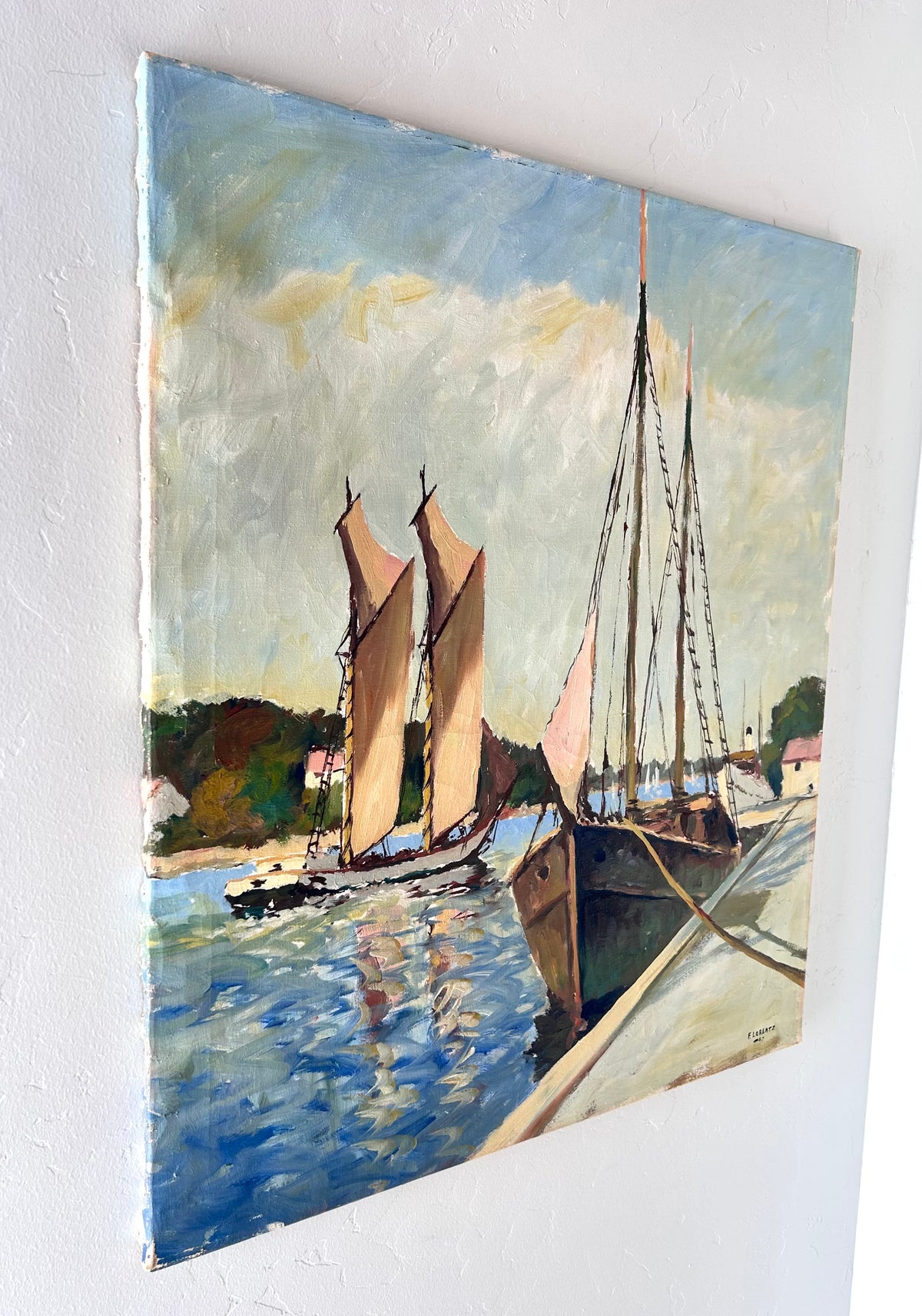 Afternoon sailboats 25.5" x 30"