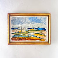Colorful country hills 21.5" x 15.5"