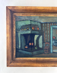 Old English interior 27.5" x 24"