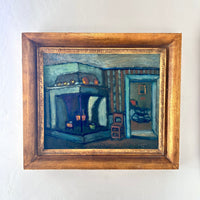 Old English interior 27.5" x 24"