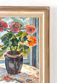 Potted dahlia still life 20.5" x 23.5"