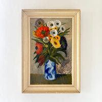 Poppies and garden flowers 18” x 26”