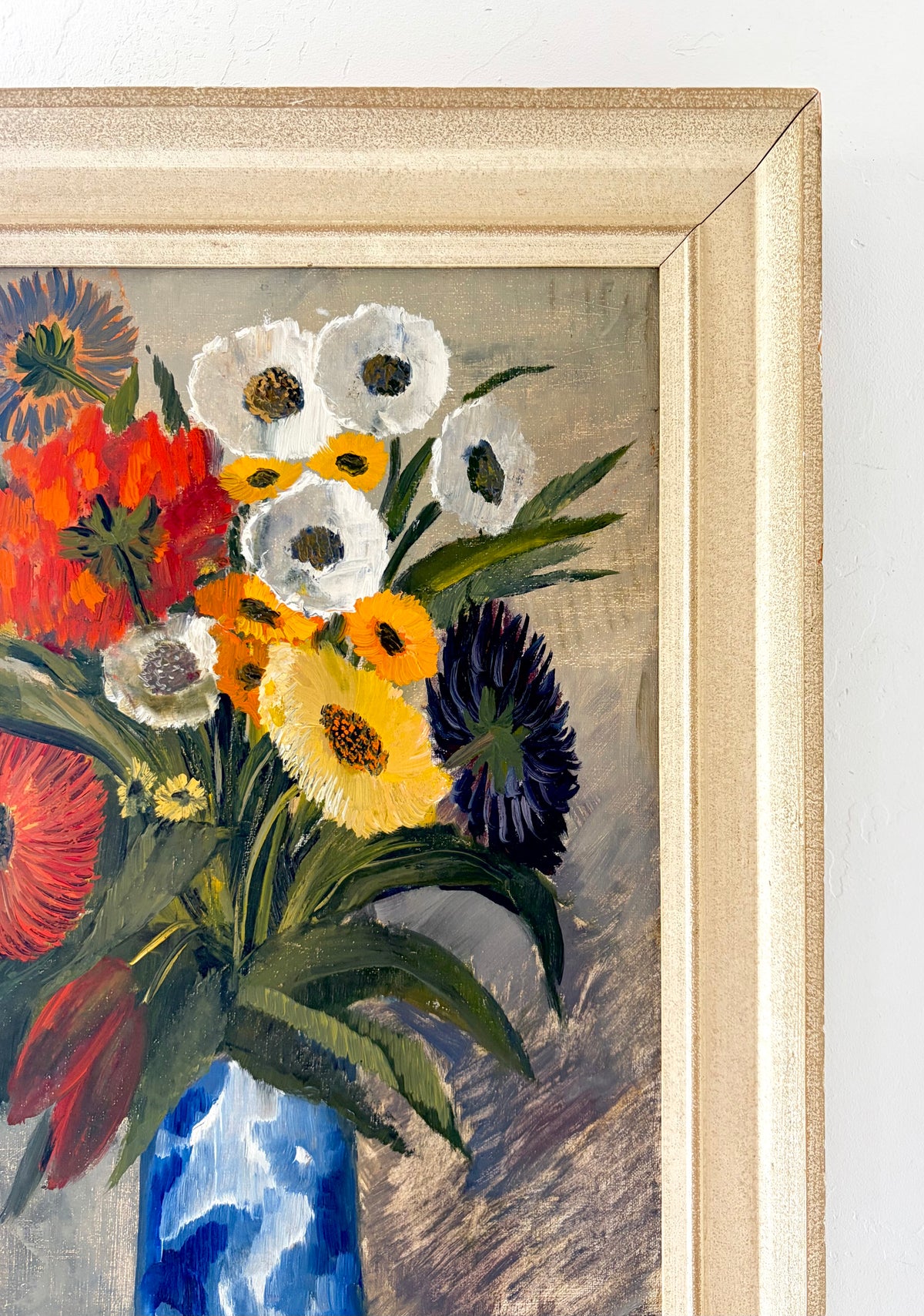 Poppies and garden flowers 18” x 26”
