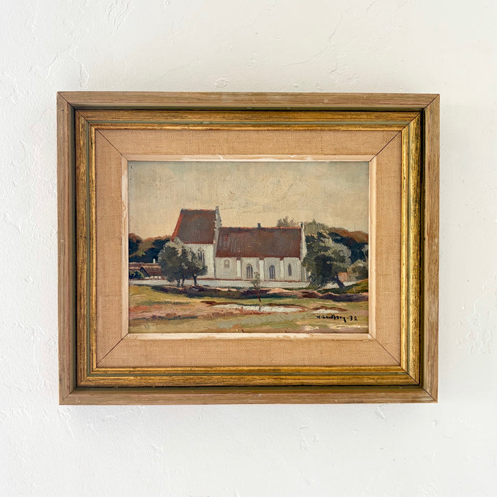 Skanör church painting 13” x 10.5”