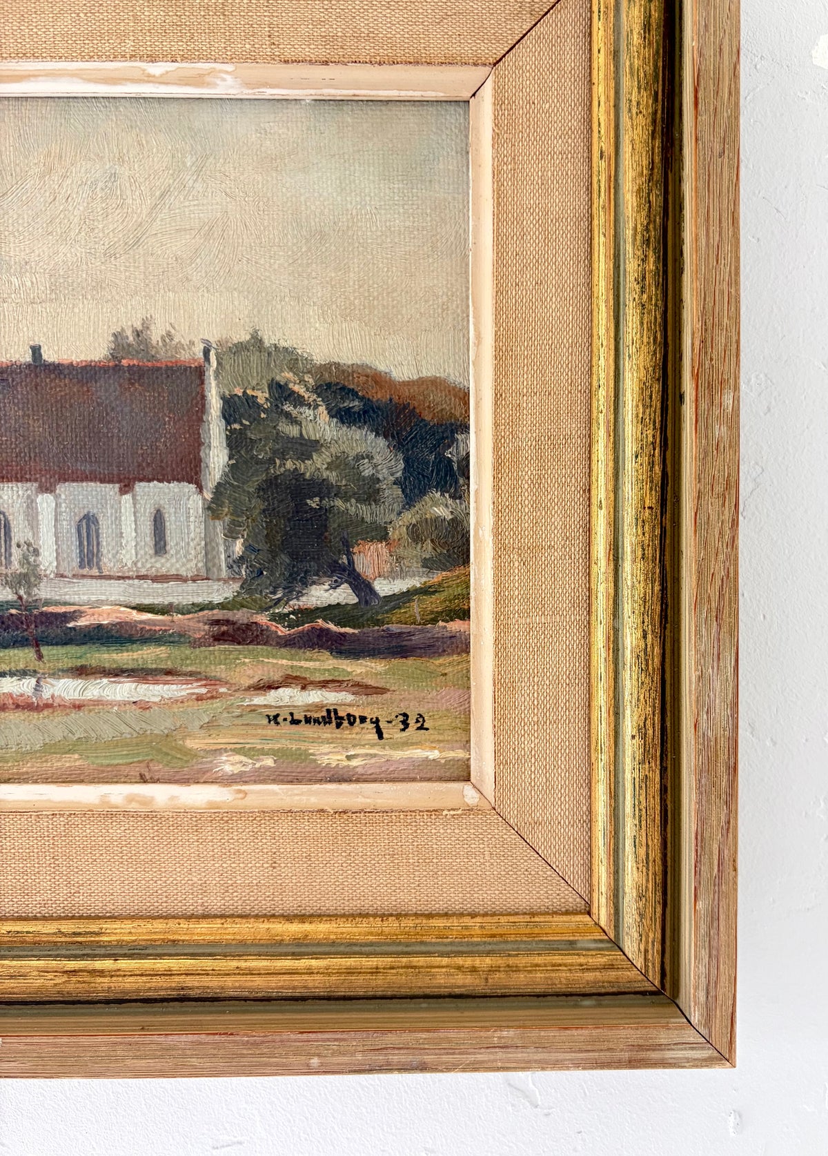 Skanör church painting 13” x 10.5”