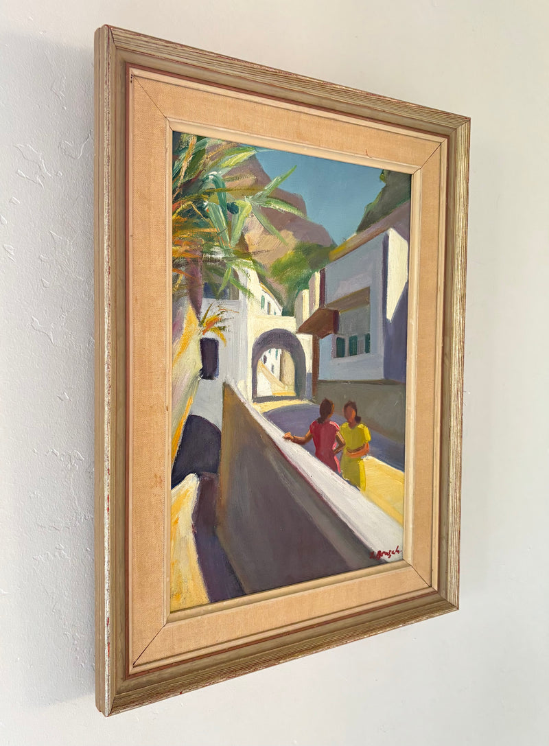 Mid century desert town 15" x 19.5"