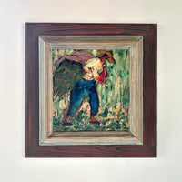 Impressionist farmer 18.5" x 18.5"