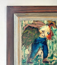 Impressionist farmer 18.5" x 18.5"