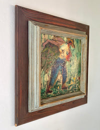 Impressionist farmer 18.5" x 18.5"