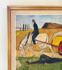 Work and rest on the farm 21.5" x 18.5"