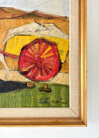Work and rest on the farm 21.5" x 18.5"