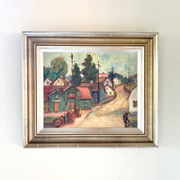 Quaint town scene 22" x 19"