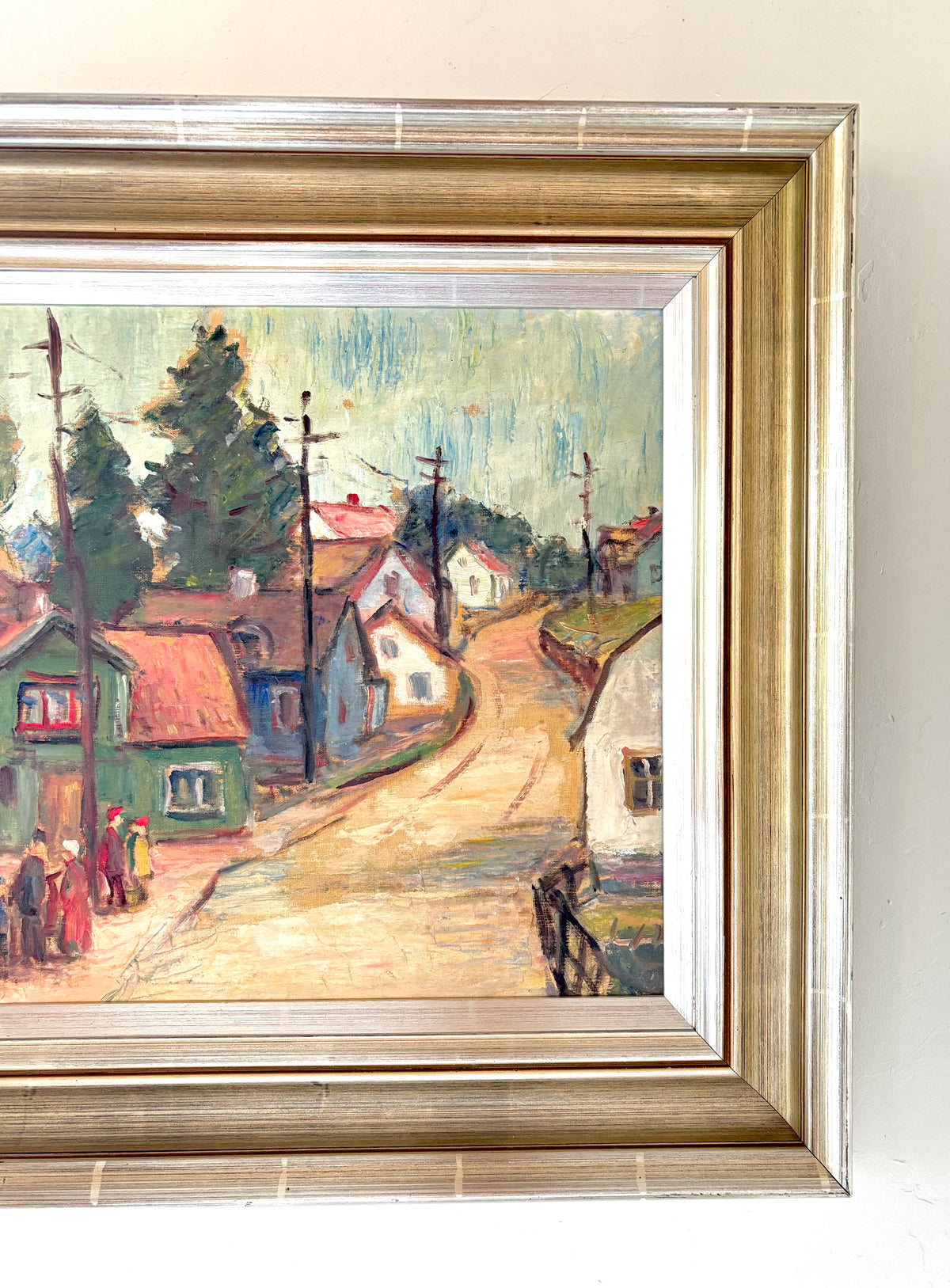 Quaint town scene 22" x 19"