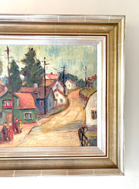 Quaint town scene 22" x 19"