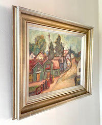 Quaint town scene 22" x 19"