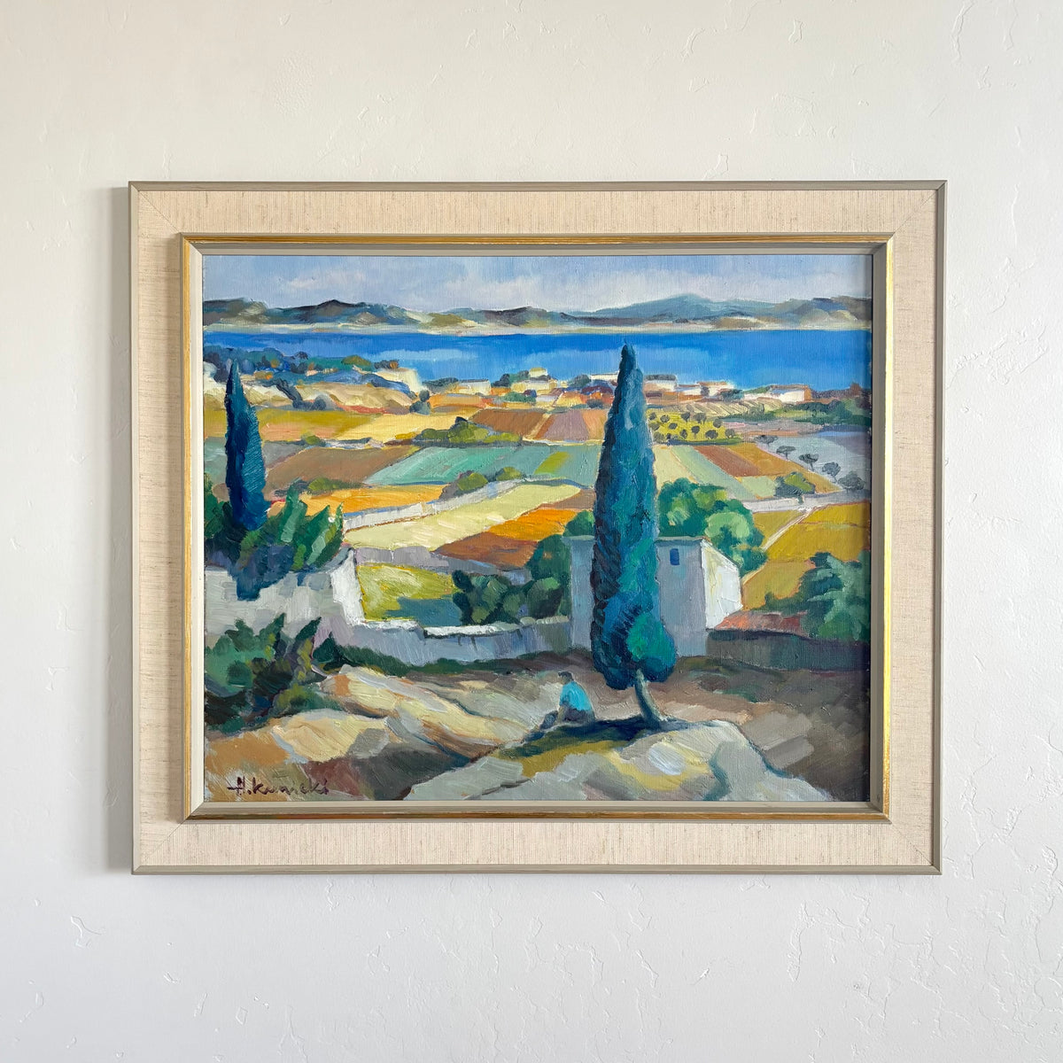 Mediterranean countryside 29" x 24.5"