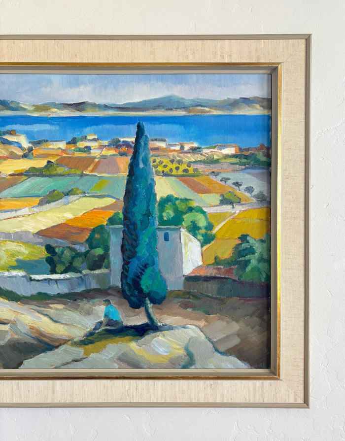 Mediterranean countryside 29" x 24.5"