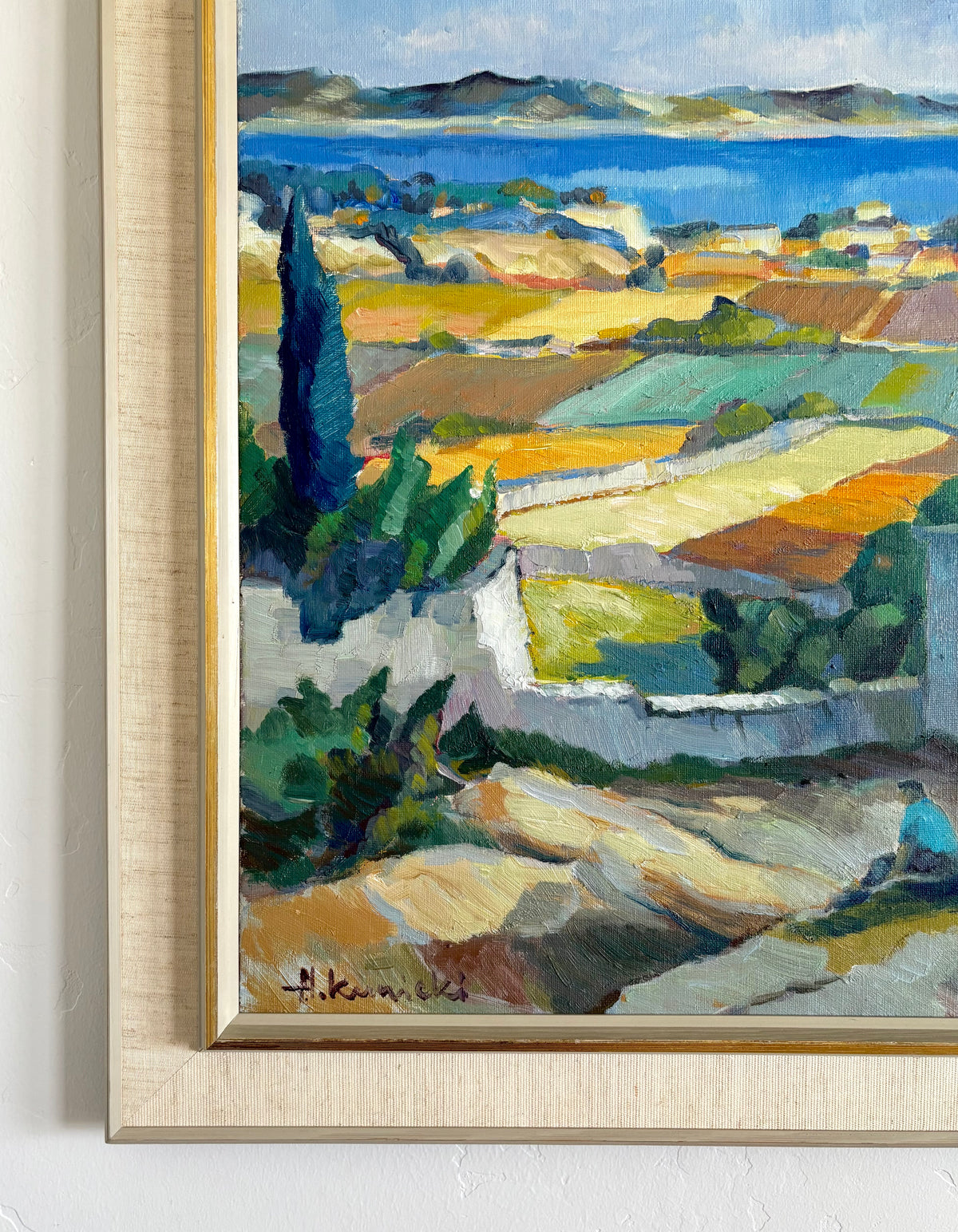Mediterranean countryside 29" x 24.5"