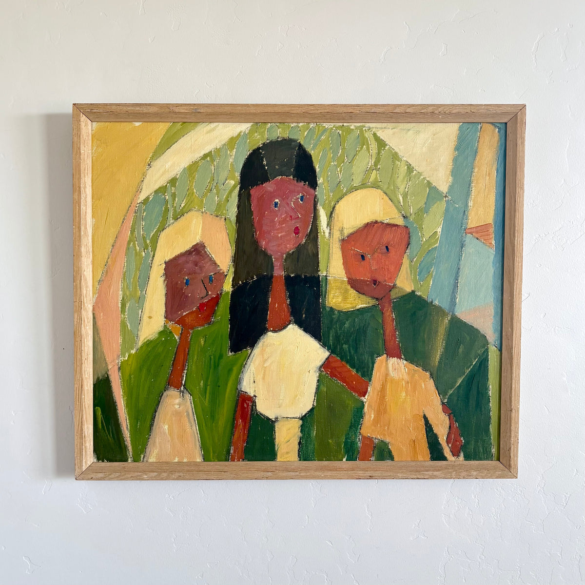 Abstract female friends 27" x 22.5"