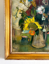 Cubist wild flowers 29" x 34.5"