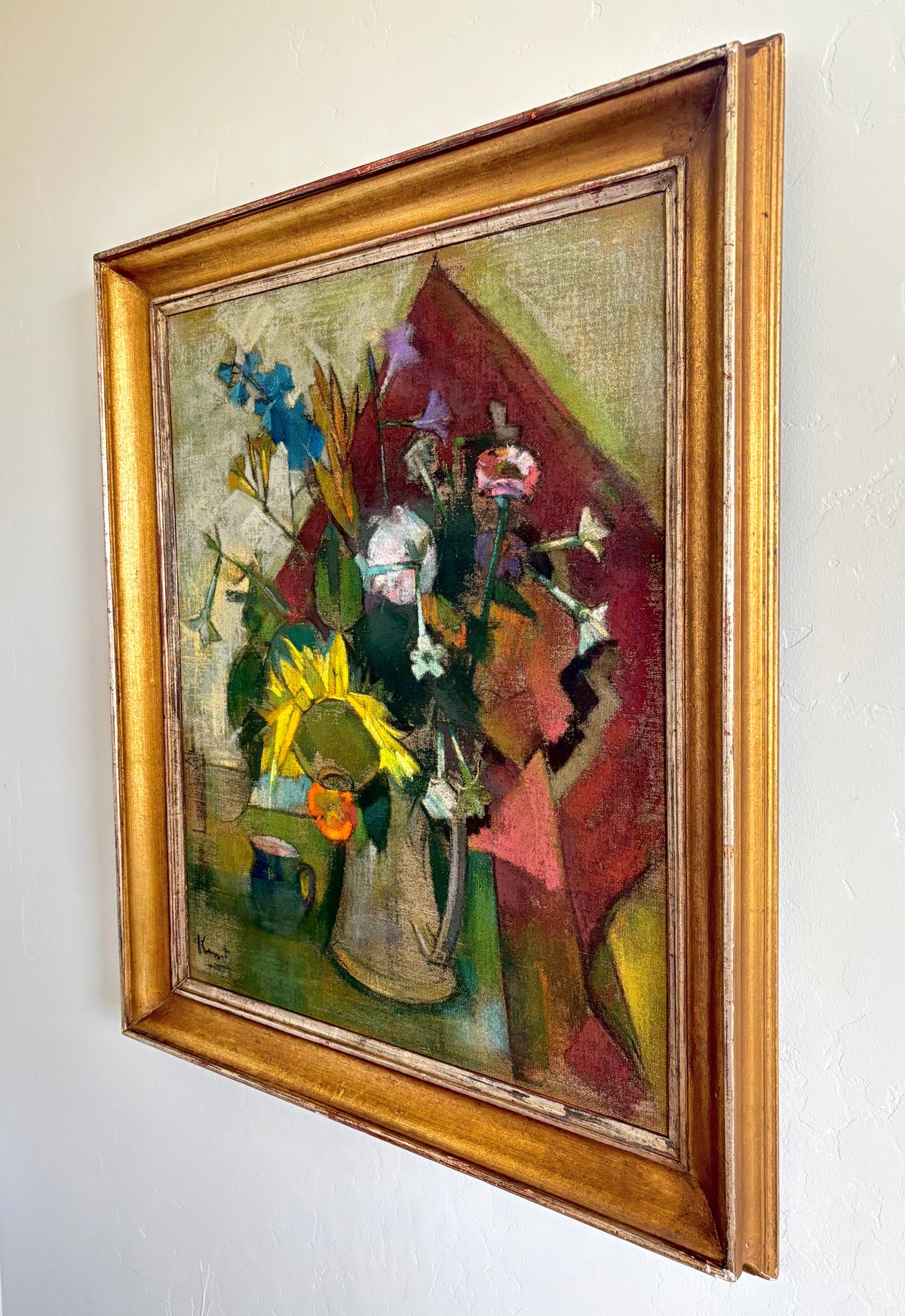 Cubist wild flowers 29" x 34.5"