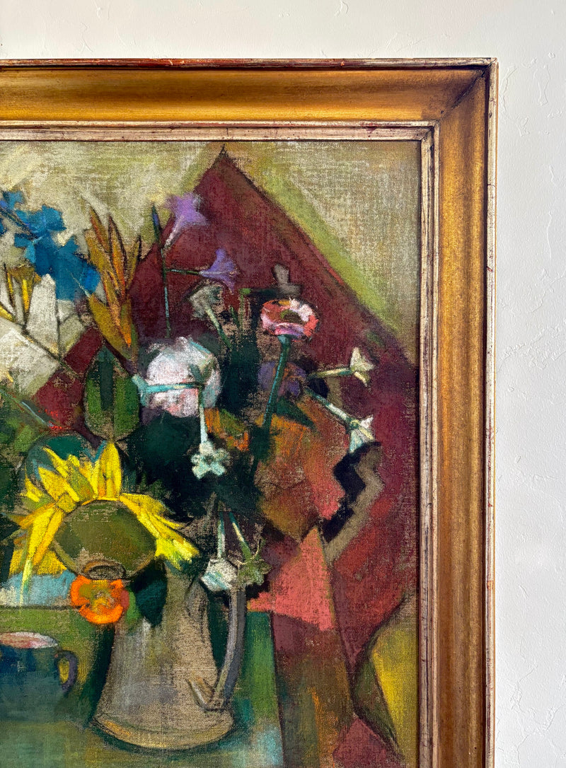 Cubist wild flowers 29" x 34.5"