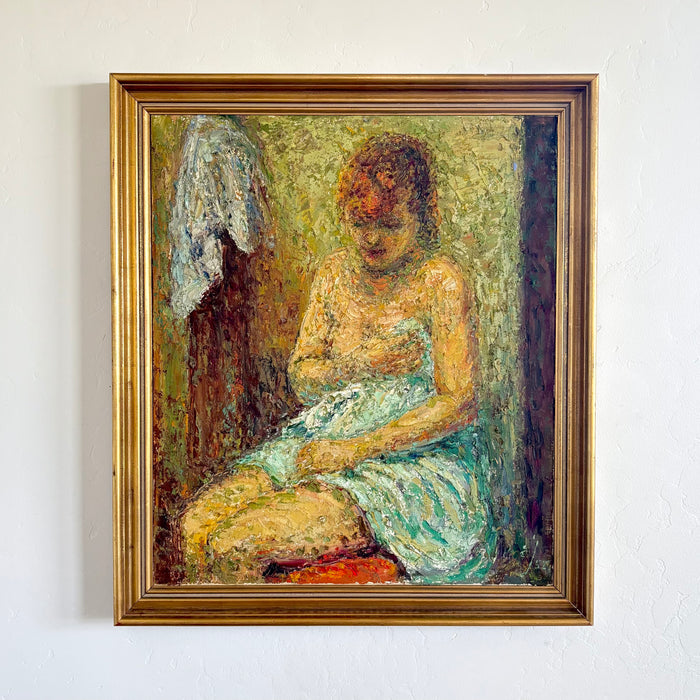 The woman in the sheet 27.5" x 31.5"
