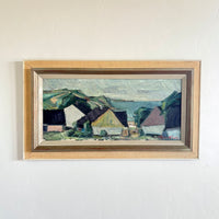 Pastel seaside homes 29" x 16.5"