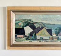 Pastel seaside homes 29" x 16.5"