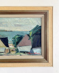 Pastel seaside homes 29" x 16.5"