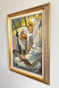 Pastel cubist nuns 22" x 29"