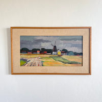 Golden fields windmill 30" x 18"