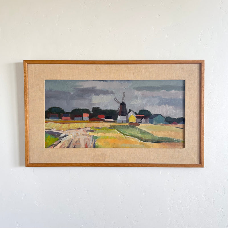 Golden fields windmill 30" x 18"