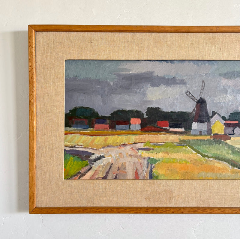 Golden fields windmill 30" x 18"
