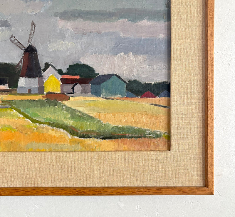 Golden fields windmill 30" x 18"