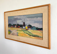 Golden fields windmill 30" x 18"