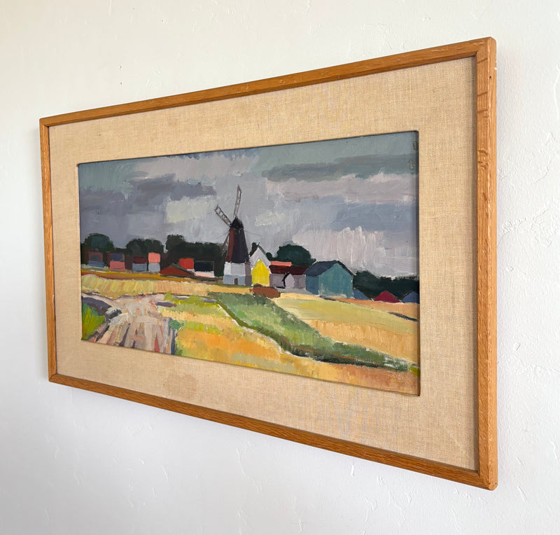 Golden fields windmill 30" x 18"