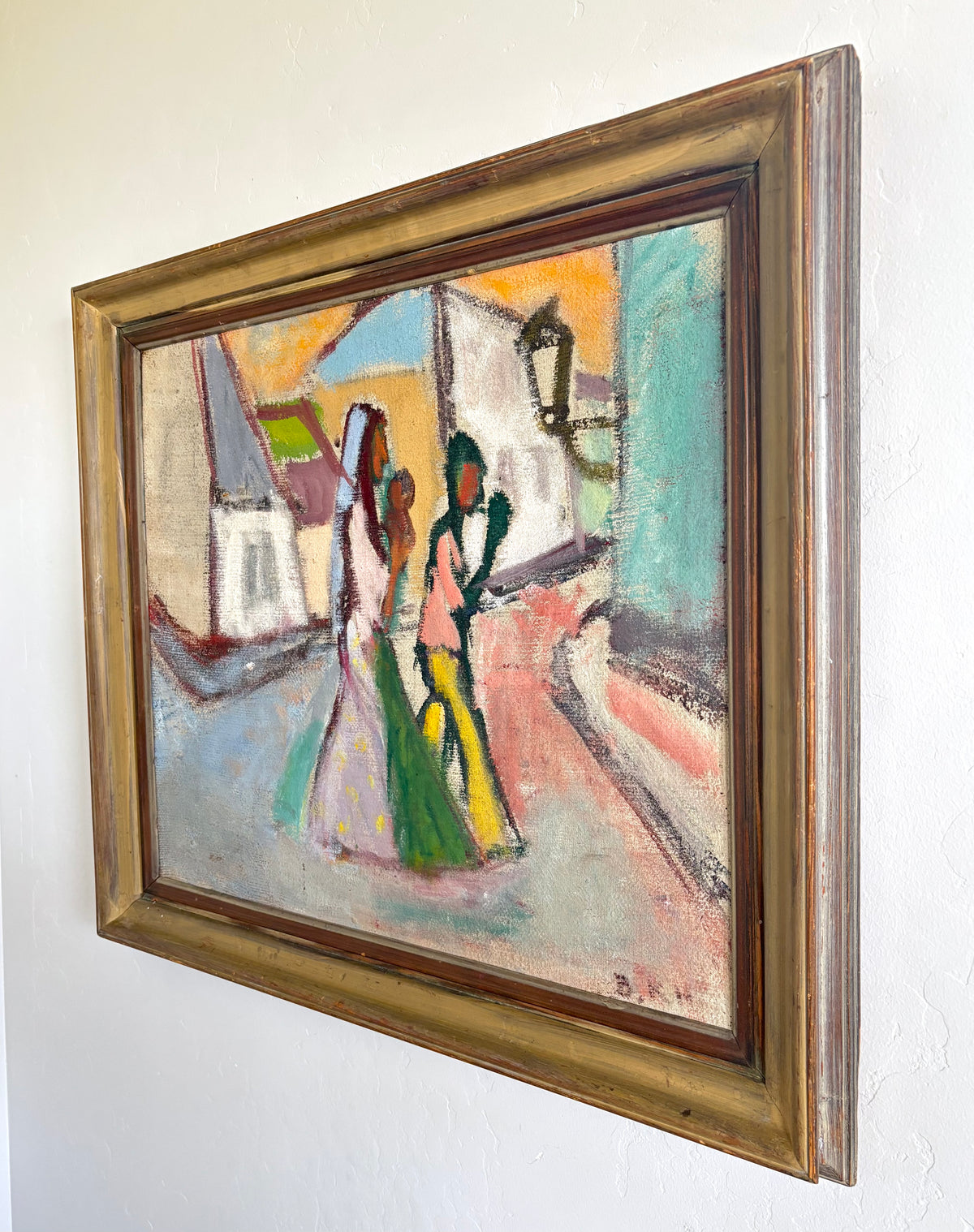 Colorful Cubist family 34" x 30"