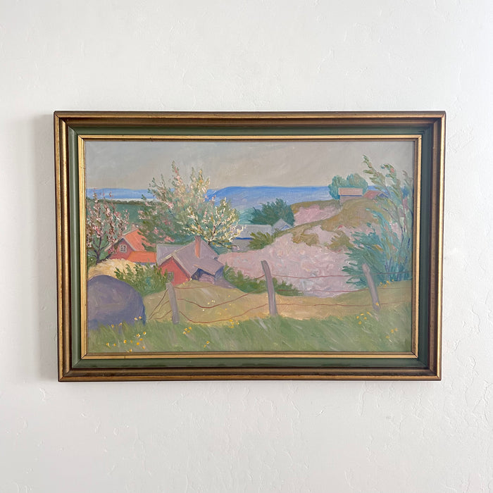 Windy spring countryside 30.5" x 21.5"