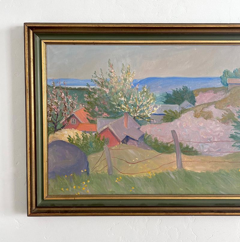 Windy spring countryside 30.5" x 21.5"
