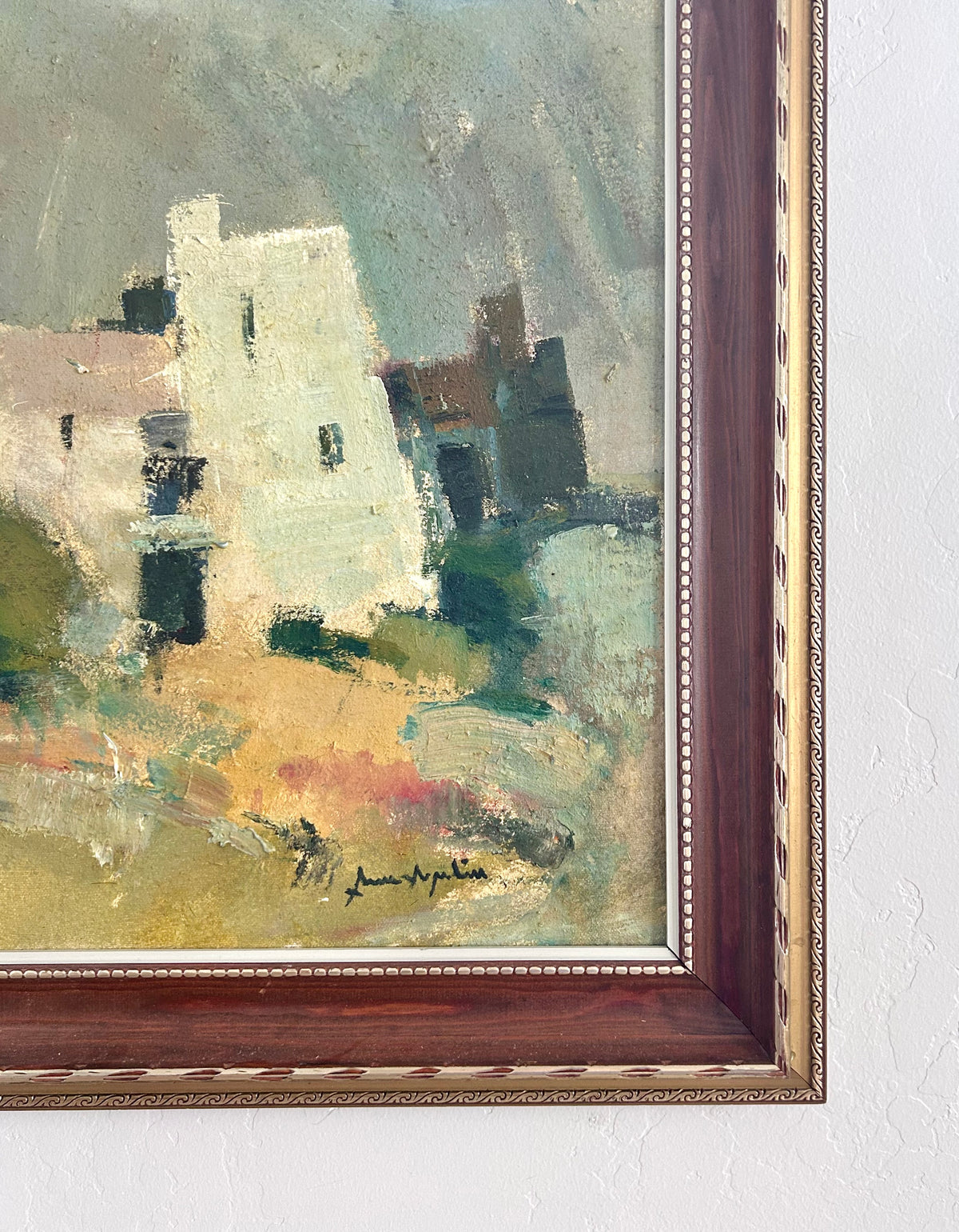 Expressionist desert home 32" x 26"