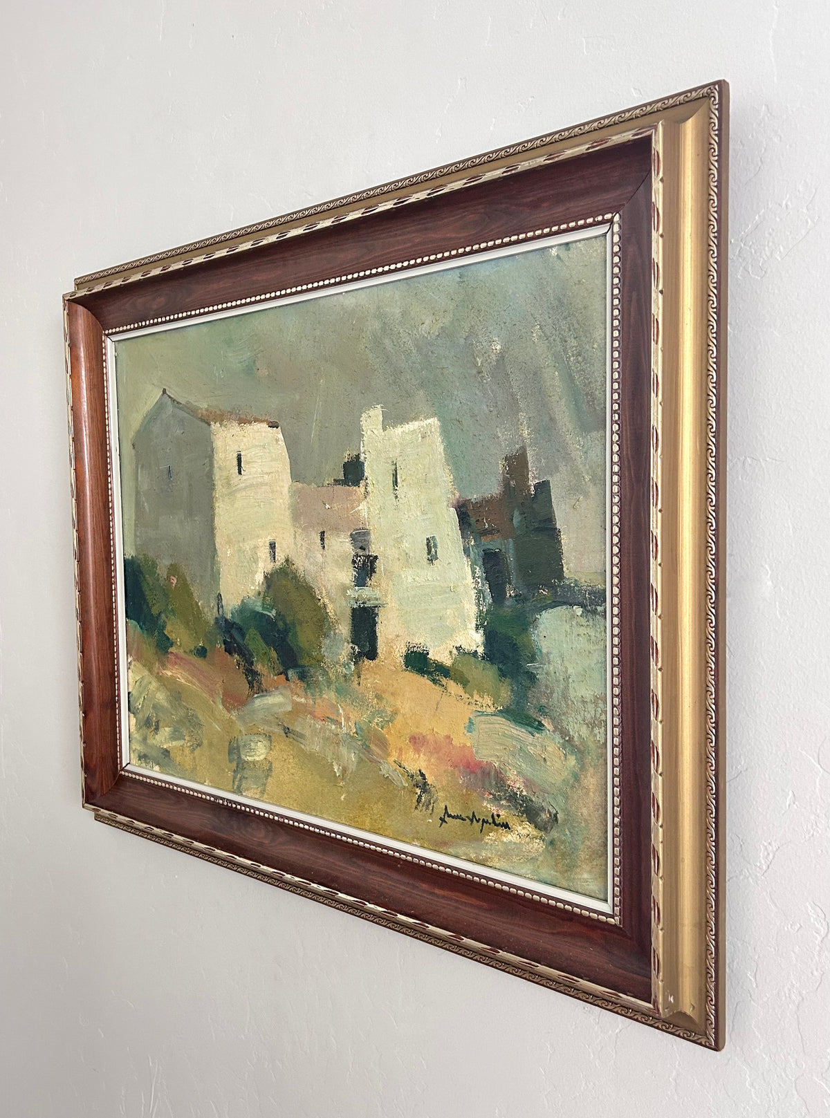 Expressionist desert home 32" x 26"