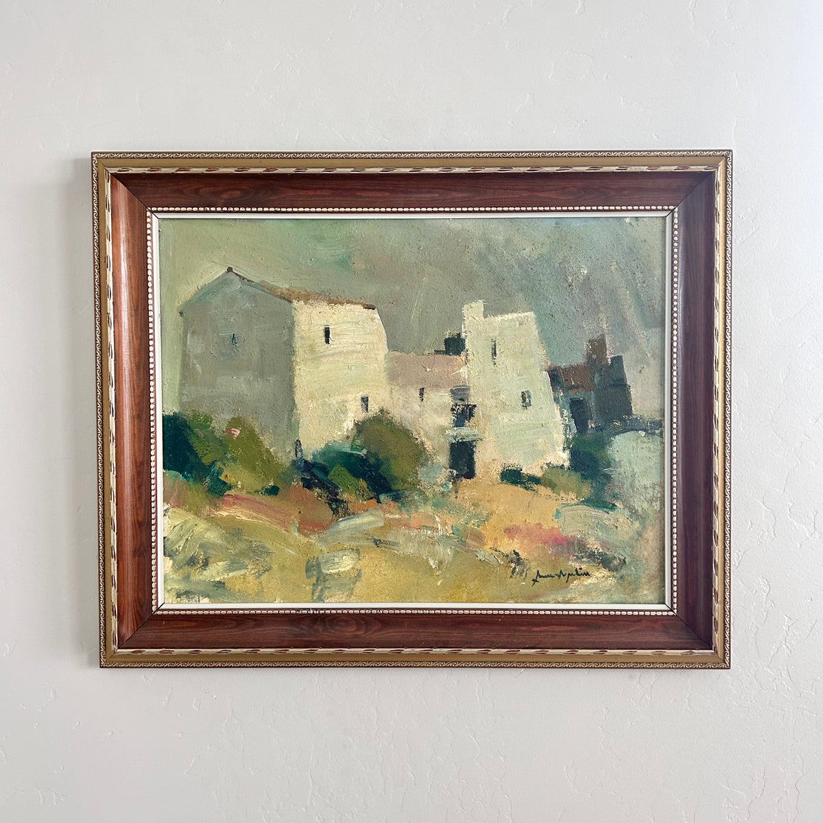 Expressionist desert home 32" x 26"