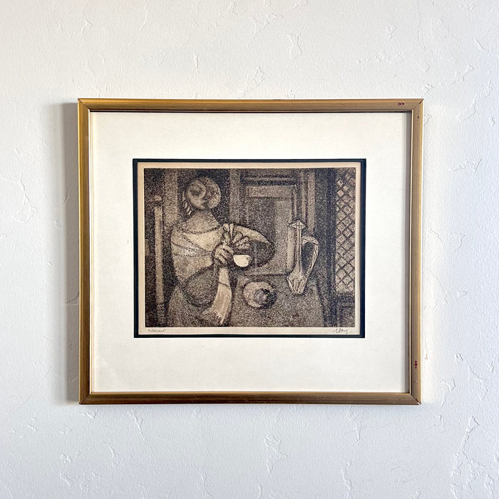 Woman in the kitchen 15" x 13.5"