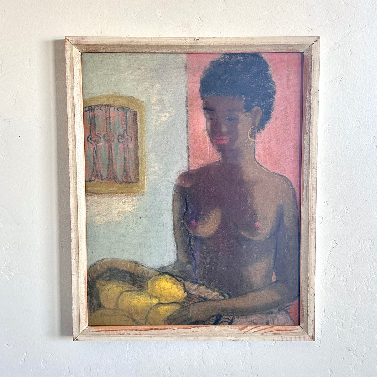 The woman and the lemon basket 17.5" x 19"