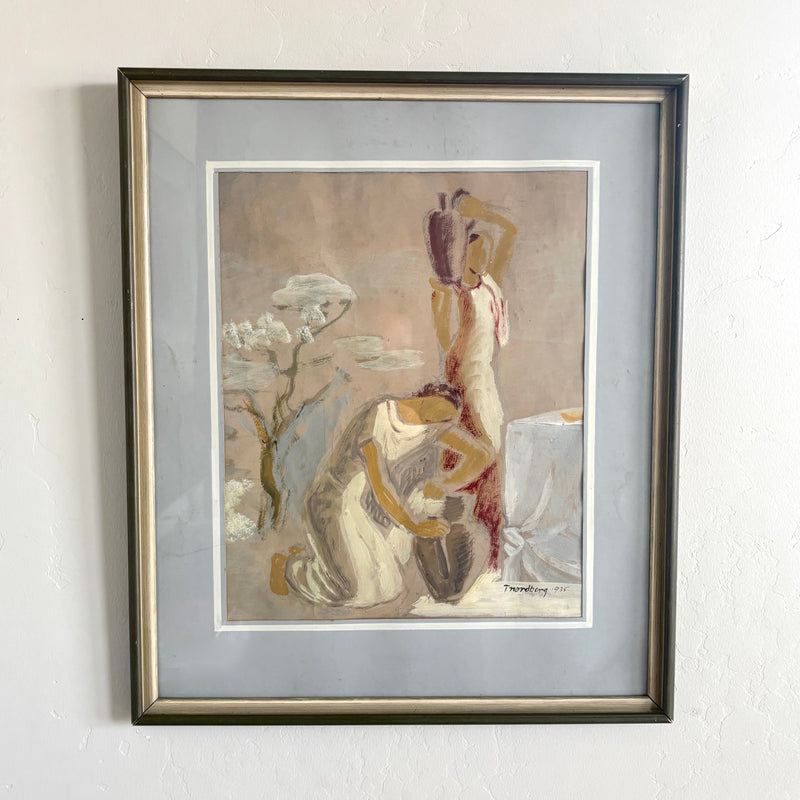 1930's women and vases 21" x 24"