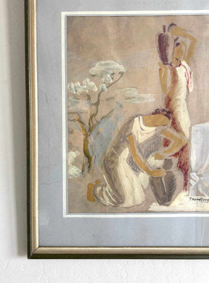 1930's women and vases 21" x 24"