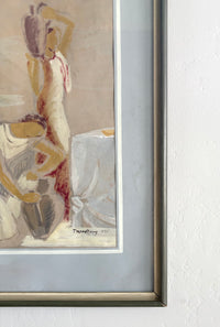 1930's women and vases 21" x 24"
