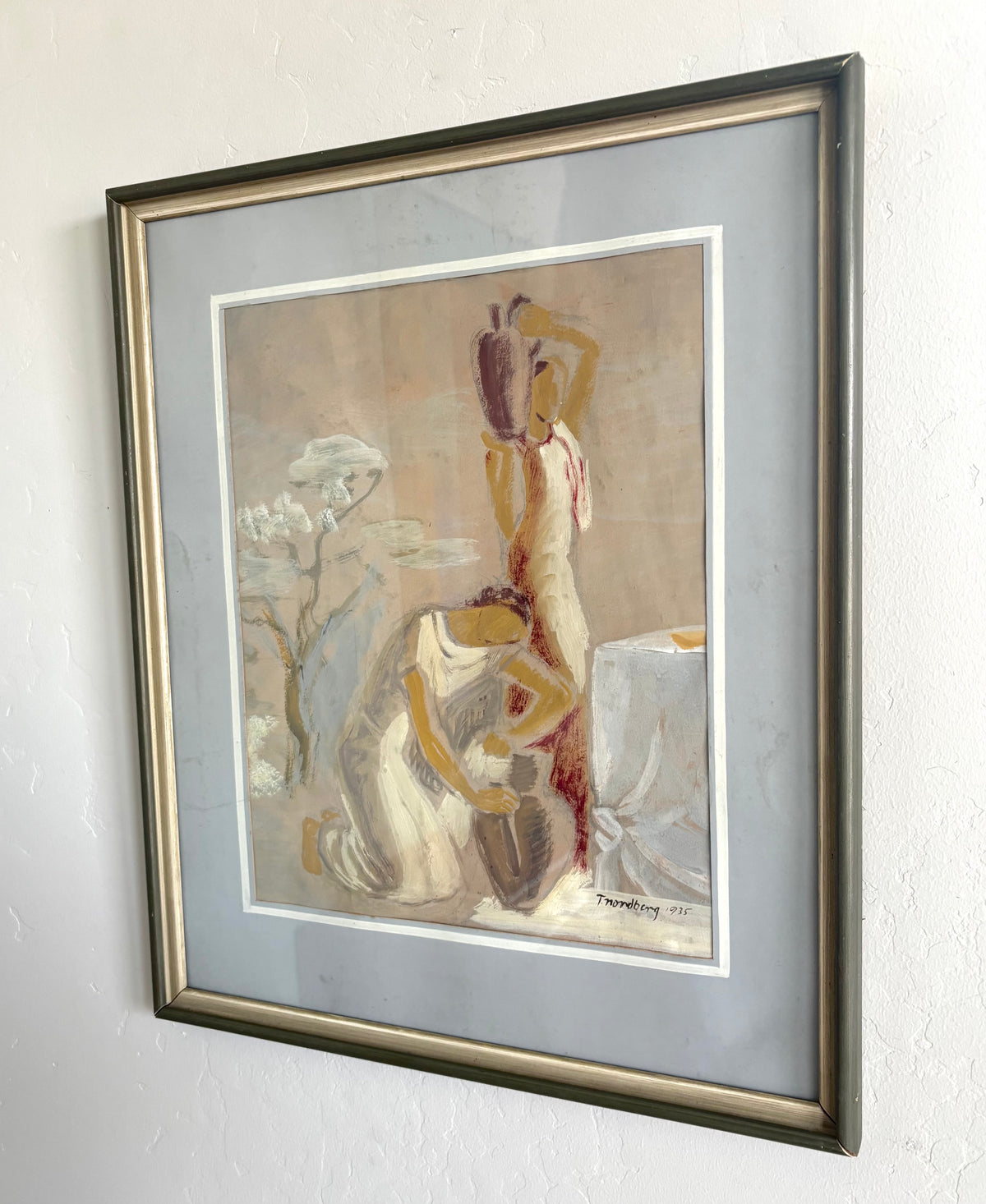 1930's women and vases 21" x 24"