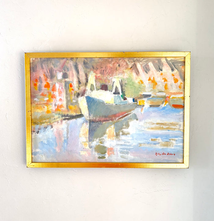 Soft gestural boat 17.5" x 12.5"